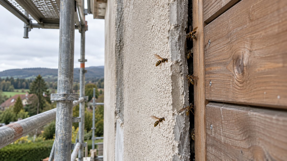 Intervention de destruction d'un nid de frelons à Quimper et en Bretagne ouest